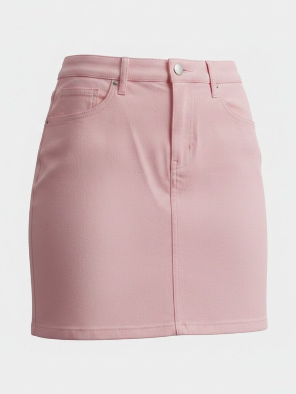 GUANYY Pink Denim Mini Skirt Women's Size M